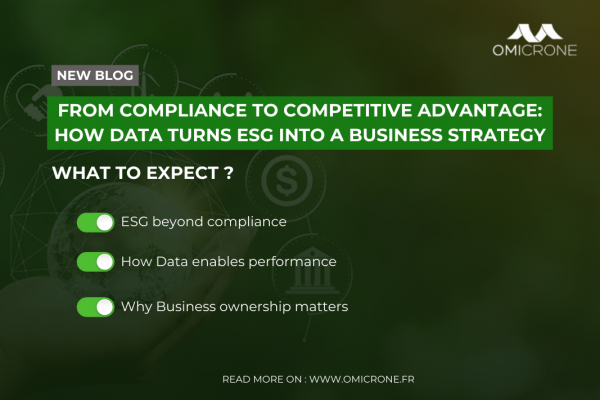 From compliance to competitive advantage: How data turns ESG into a business strategy